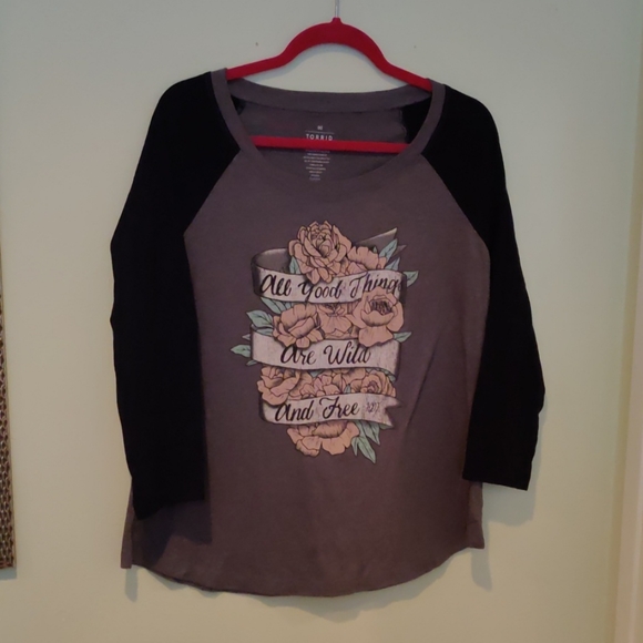 Goth torrid baseball tee